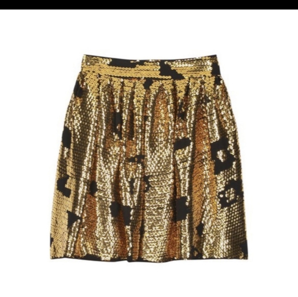💅GLAMOROUS GOLD SEQUINS SKIRT